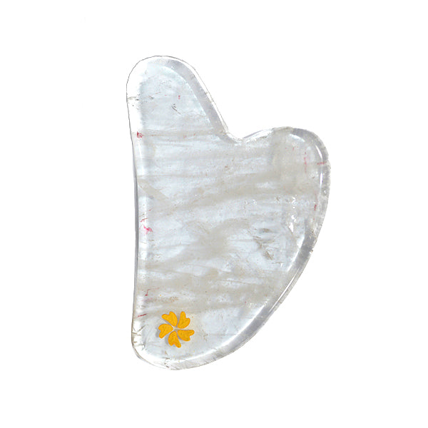 Set Gua Sha de Cuarzo Blanco Piedra Gua Sha Masajeador Facial