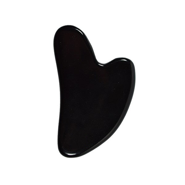 Set Gua Sha de Obsidiana + Rodillo de Obsidiana  Gua Sha Masajeador Facial