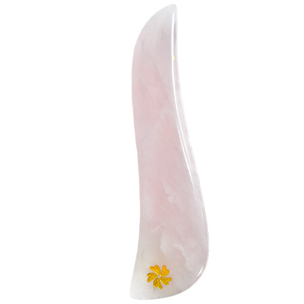 Gua Sha de CUARZO ROSA Piedra Gua Sha Corporal