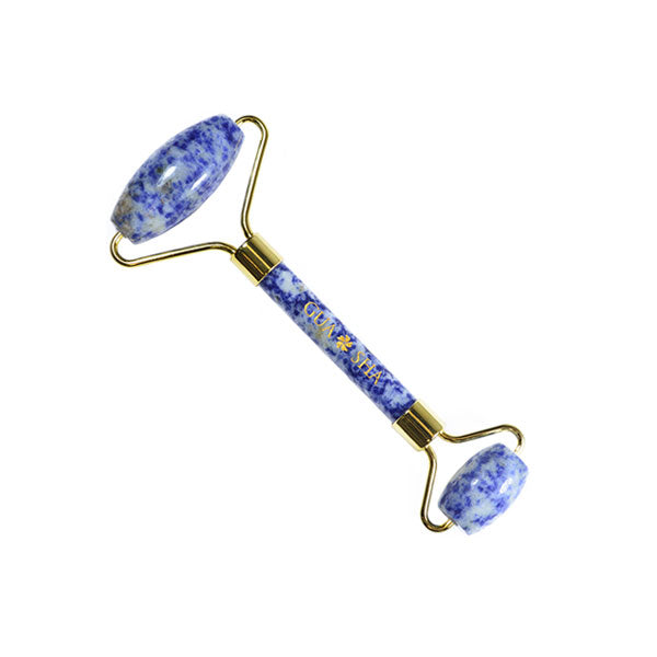 Rodillo de SODALITA Piedra Gua Sha Roller Masajeador